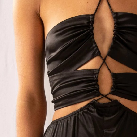 Peppermayo Causing Commotion Jumpsuit - Onyx (Black) - Picture 4 of 6